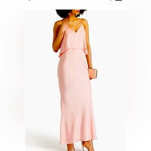 NWT Shona Joy Bias frill slip dress in petal